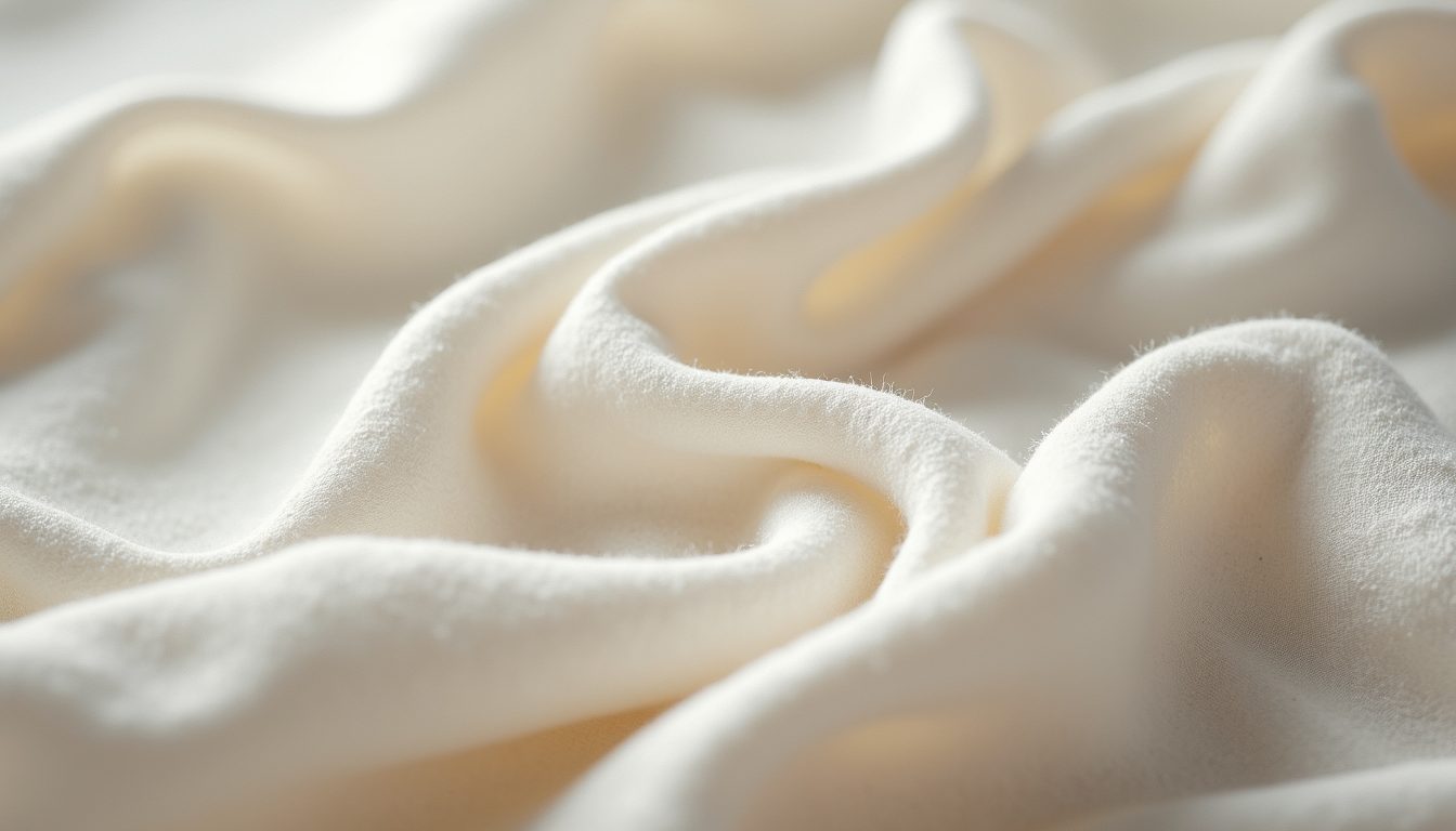 Soft ivory knit fabric
