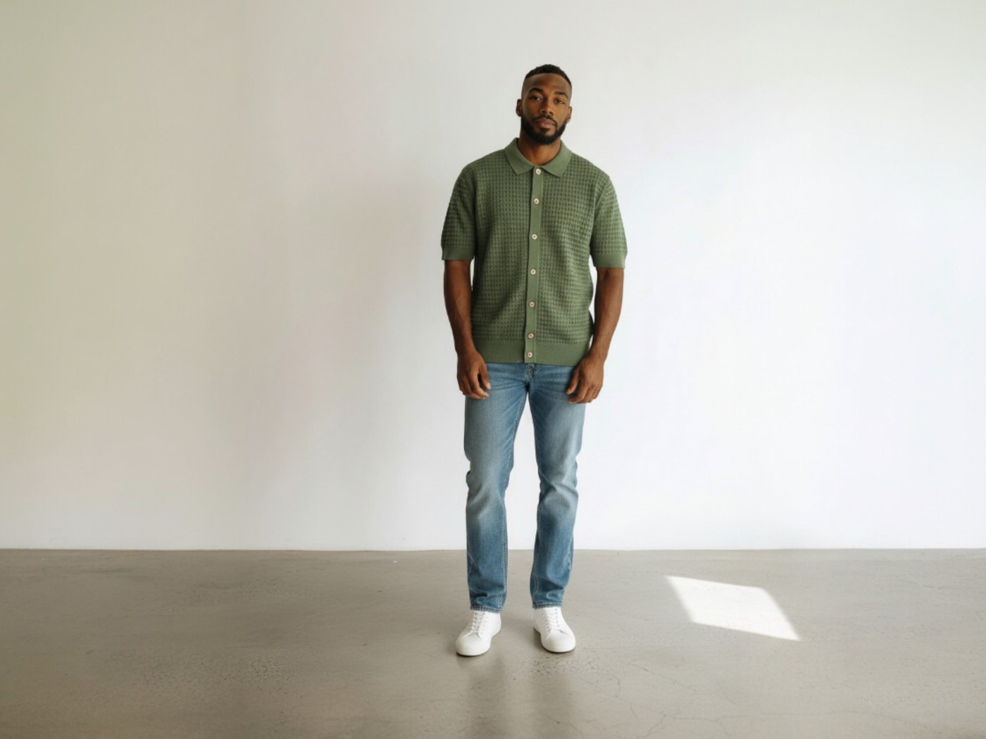Men’s — Knit short-sleeve shirt
