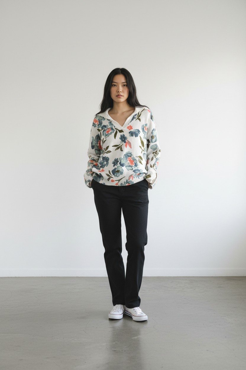 Women’s — Printed knit shirt